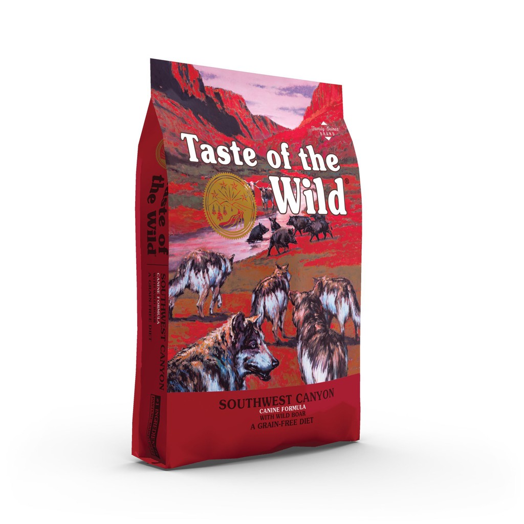 [DINH DƯỠNG CAO] Thức ăn hạt CHO TẤT CẢ GIỐNG CHÓ 500G TASTE OF THE WILD SOUTHWEST CANYON vị Heo Rừng Nướng