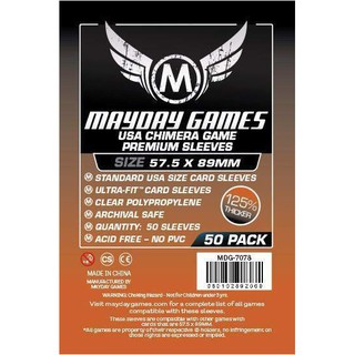 Bọc bài - Card sleeves Mayday 57.5x89mm Premium