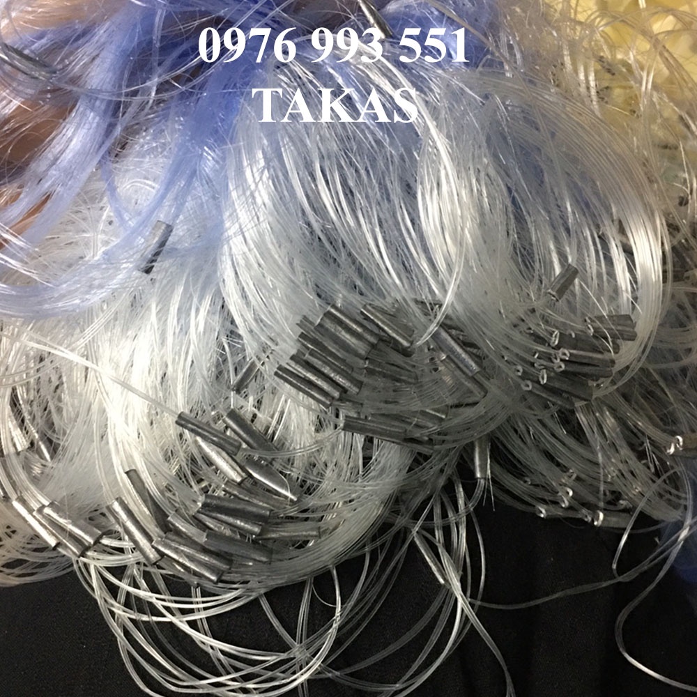 Lưới Đánh cá Tàng Hình Thái lan 3 màn cao 1.5m dài 90m lỗ 3p tới 10 phân
