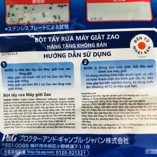BỘT TẨY RỬA MÁY GIẶT NHẬT BẢN