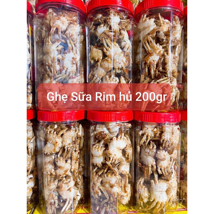 Ghẹ Sữa Rim ( ăn liền ) là món ăn ngon của Shop Đặc Sản Biển Phan Thiết NGỌC DŨNG; Hộp 200 gram. HSD 12 tháng