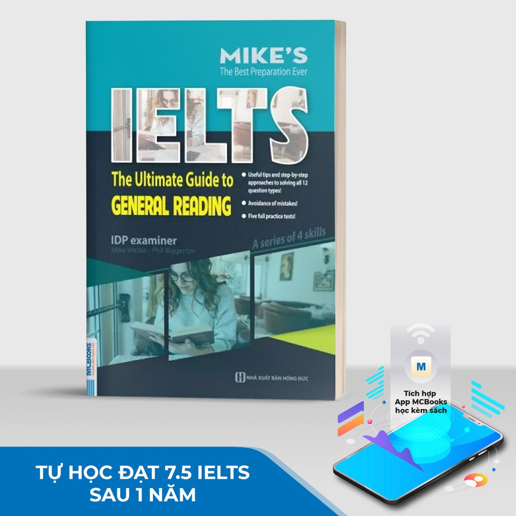 Sách - Combo 5 cuốn IELTS: Academic Reading + Speaking Success + General Reading + Writing Step By Step + Listening