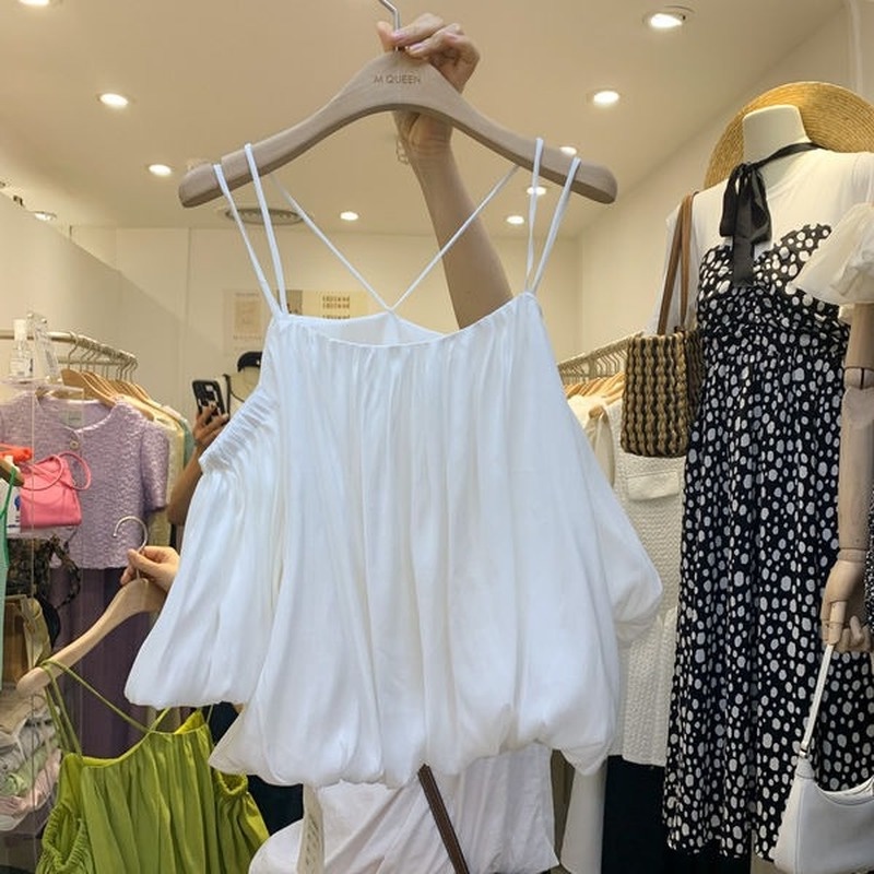 Áo Thun Chiffon Tay Ngắn Hở Vai Thời Trang Mùa Xuân Dành Cho Nữ