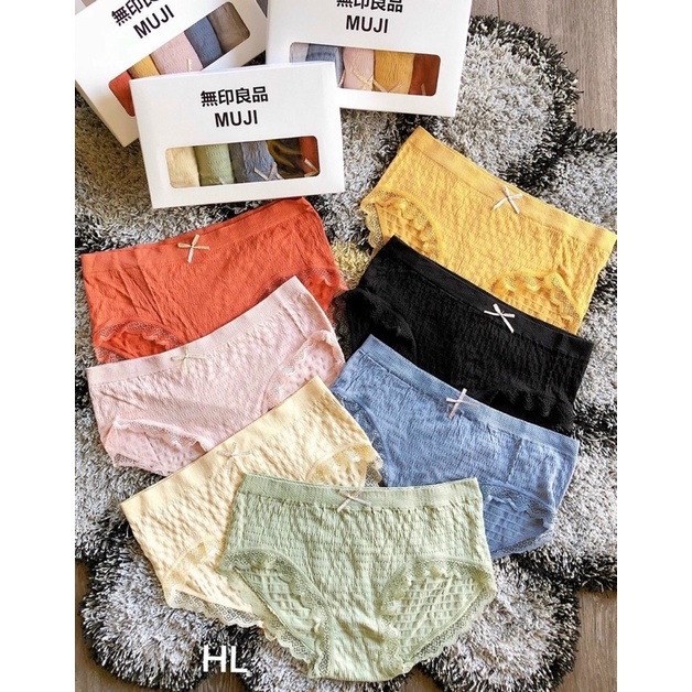 Hộp 5 quần lót nữ kháng khuẩn siêu đẹp