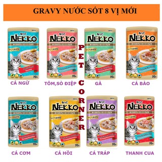 Pate Nekko Gravy cho mèo (dạng sốt) vị MỚI 70g