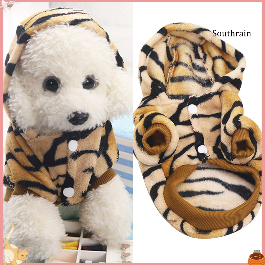 Áo Hoodie Họa Tiết Hổ Đáng Yêu Cho Thú Cưng