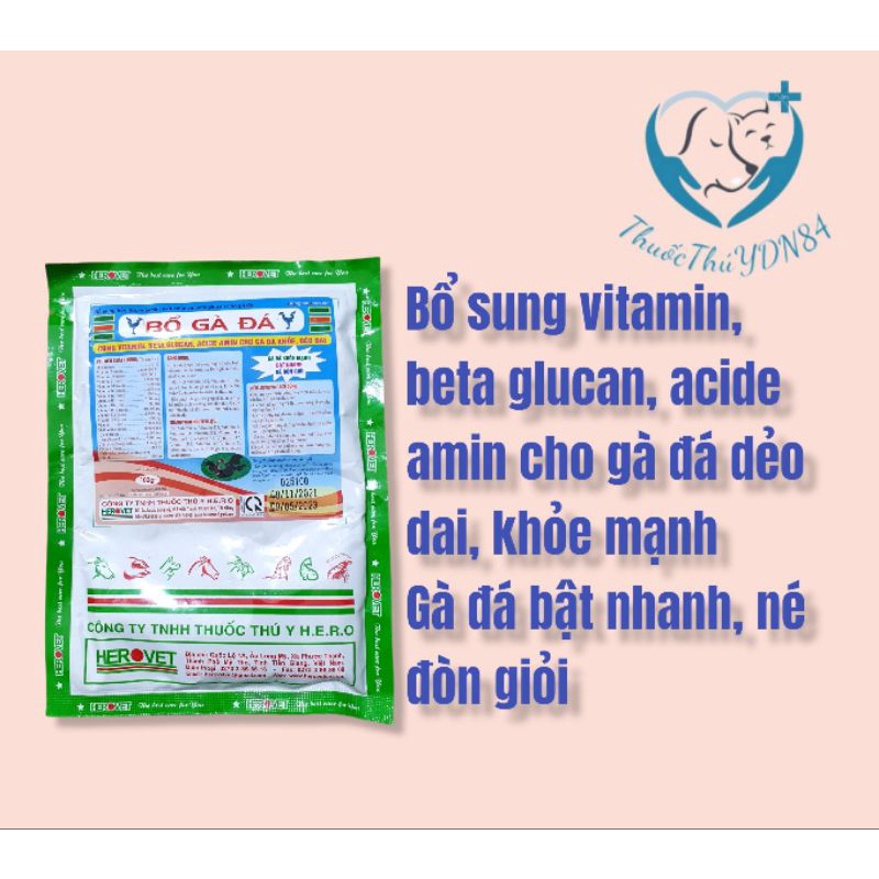 BỔ GÀ ĐÁ GÓI 100G TĂNG BO, MAU CỰ,TĂNG CƠ BẮP