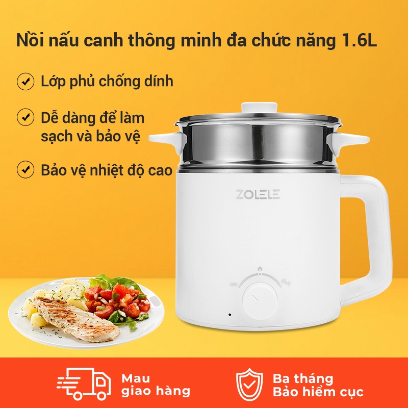 Nồi nấu canh đa năng zolele ZC301 dung tích 1.6L- Hàng chính hãng