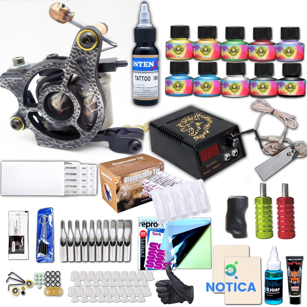  BỘ KIT MÁY XĂM TATTOO 20 CHI TIẾT