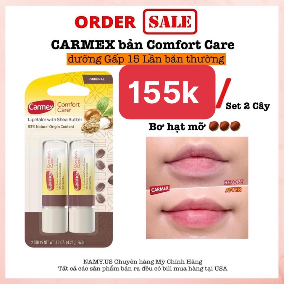 Son dưỡng Mỹ Carmex dòng COMFORT CARE