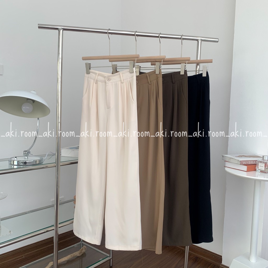 Quần suông trơn cạp phẳng 213-1