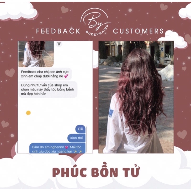 thuốc nhuộm màu phúc bồn tử+oxi+gang tay
