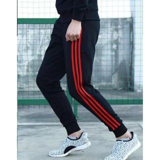 Quần thun nỉ nam viền 3 sọc kèm ảnh thật