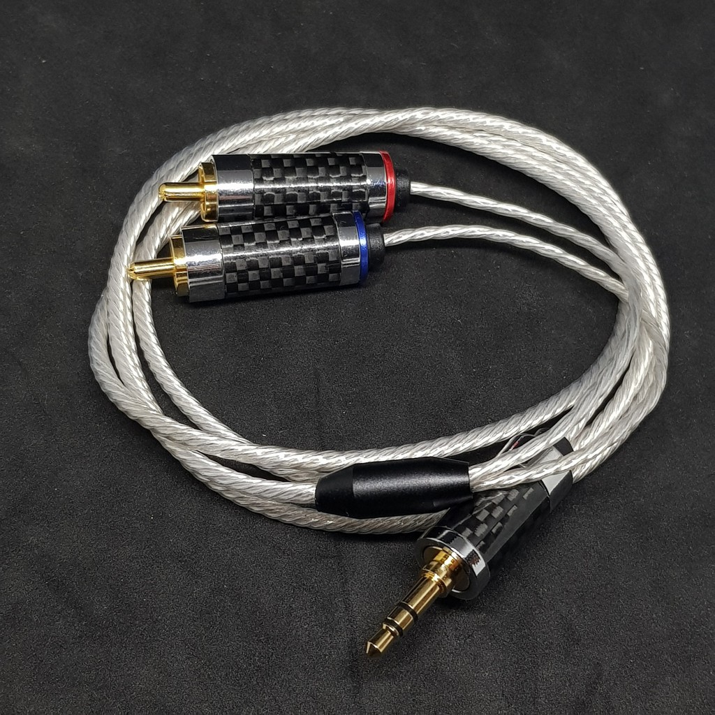 Dây cáp RCA ra 3.5mm đồng mạ bạc OFC