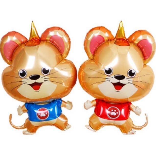 [ KHUYẾN MẠI ]  Set Bóng Trang TRí Sinh Nhật Cho Bé Tuổi Chuột [ Tặng Bơm + Keo ]