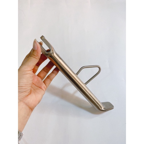 Chân chống nghiêng inox đặc 304 mẫu mới cho xe Vario, Sirius, Dr, Fuled...