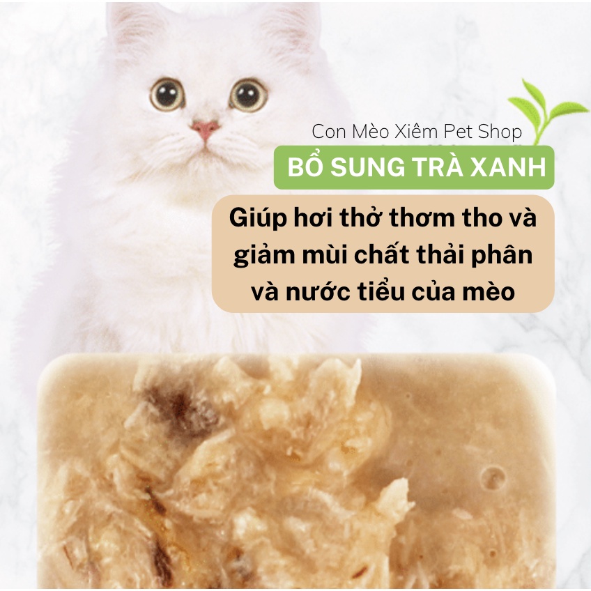 Pate cho mèo Ciao Fillet gà cá 40g, thức ăn tăng cân mập mèo lớn con nhỏ Con Mèo Xiêm