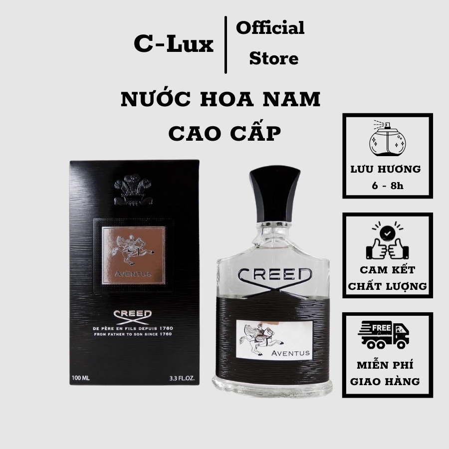 Nước hoa Nam Tính Creed Aventus Mạnh Mẽ đầy cuốn hút - Dầu thơm nam EDP dung tích 100ml lưu hương lâu