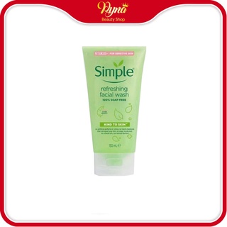 Sữa rửa mặt simple gel xanh dịu nhẹ 150ml pyna