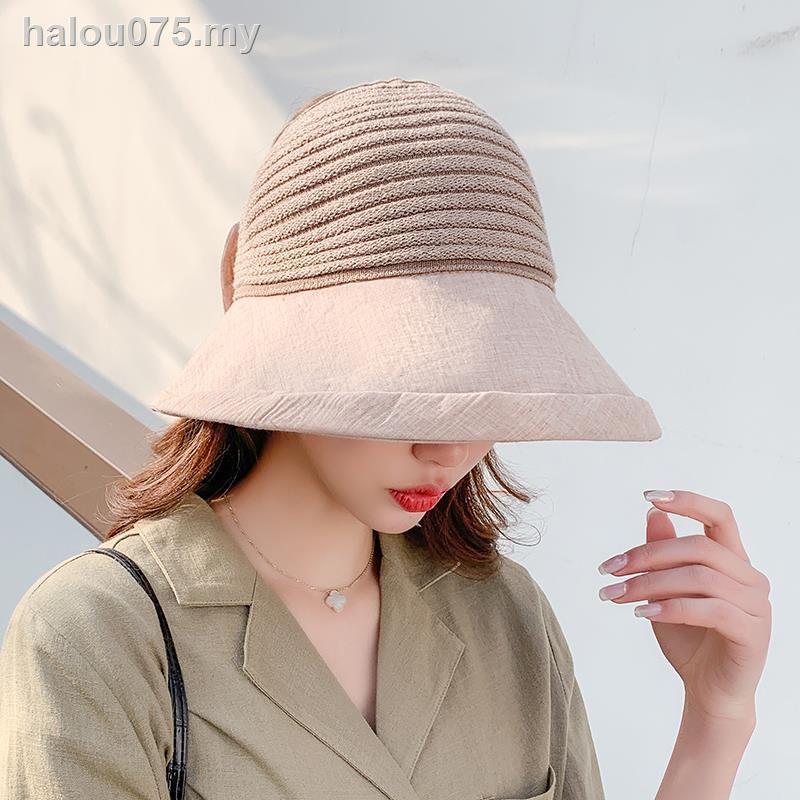☊◆Nón Tai Bèo Nửa Đầu Chống Tia Cực Tím Có Thể Gấp Gọn Thời Trang Thu Đông Cho Nữ