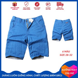 Quần đùi kaki nam trung niên ống đứng phom quần cứng cáp-XM027