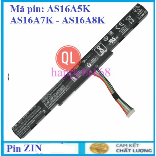 Pin Laptop Acer E5-575 E5-575G E15 E-17 E17 E5-774 ES1-432 F5-573 F5-771 E5-576 E5-576G AS16A5K AS16A7K AS16A8K