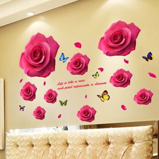 Decal dán tường Bông Hồng 03