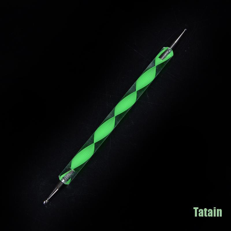 Bộ 5 dụng cụ bút chấm đầu tròn với 2 đầu 10 kiểu khác nhau để điêu khắc bằng đất sét làm móng nghệ thuật