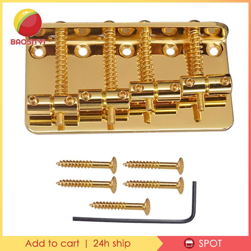 1 Bộ Cầu Đàn 4 Dây Kèm Cờ Lê Cho Đàn Guitar Bass Điện