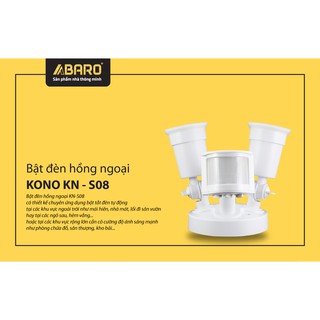 Bật đèn hồng ngoại KONO KN-S08