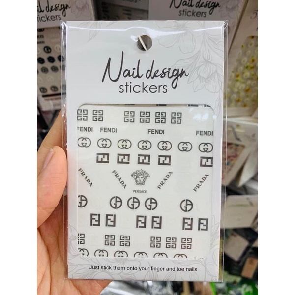 sticker thương hiệu - dán móng cực xinh