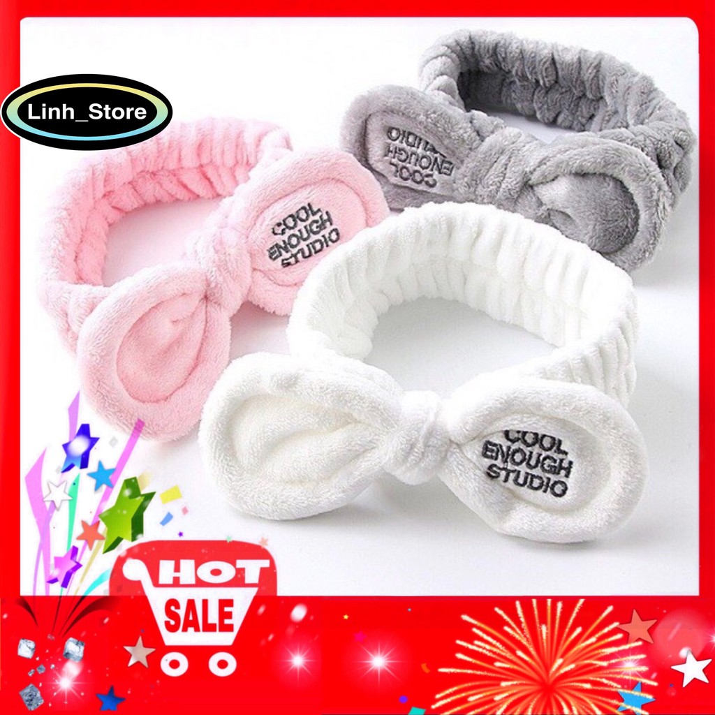 Băng đô nơ vải nhung 3D