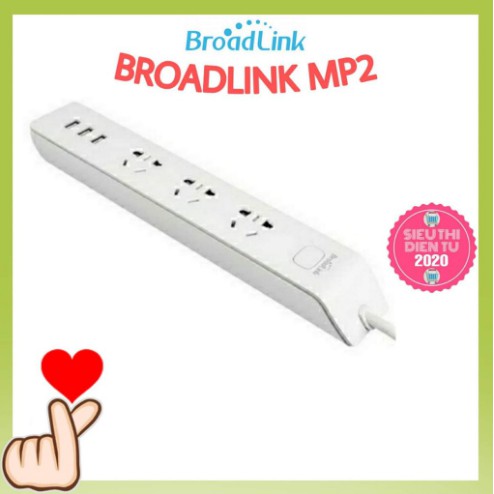 BROADLINK MP2, ổ cắm WIFI, điều khiển từ xa thông minh, có cổng USB