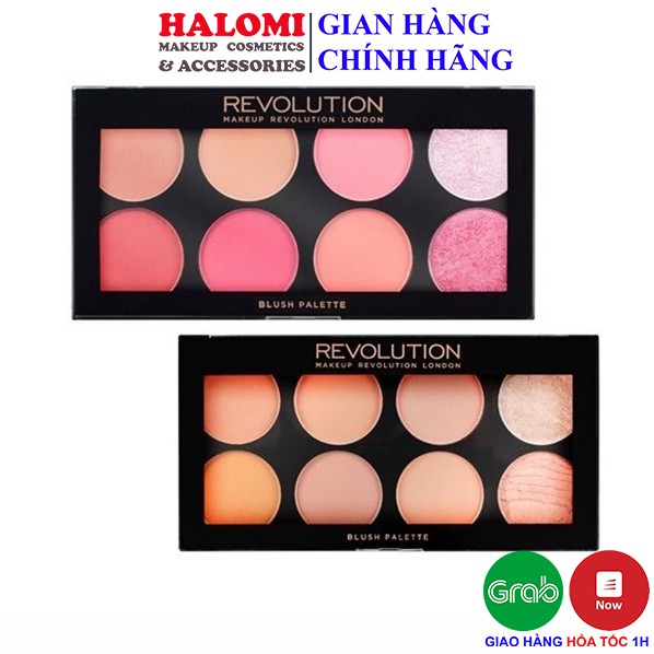 Bảng Revolution 3 in 1 phấn má/highlight/ tạo khối Makeup Revolution Ultra Blush Palette (Bill Anh)