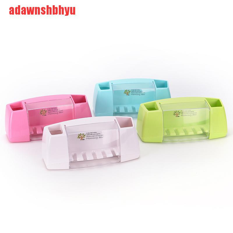 [adawnshbhyu]Multifunctional toothbrush holder storage box bathroom accessories suction hooks
