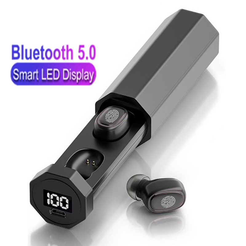 Tai Nghe Không Dây Bluetooth 5.0 Không Dây B9 Tws Với Màn Hình Led Kỹ Thuật Số Cao Cấp 2020