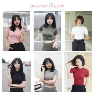 Áo croptop body tay ngắn age2x