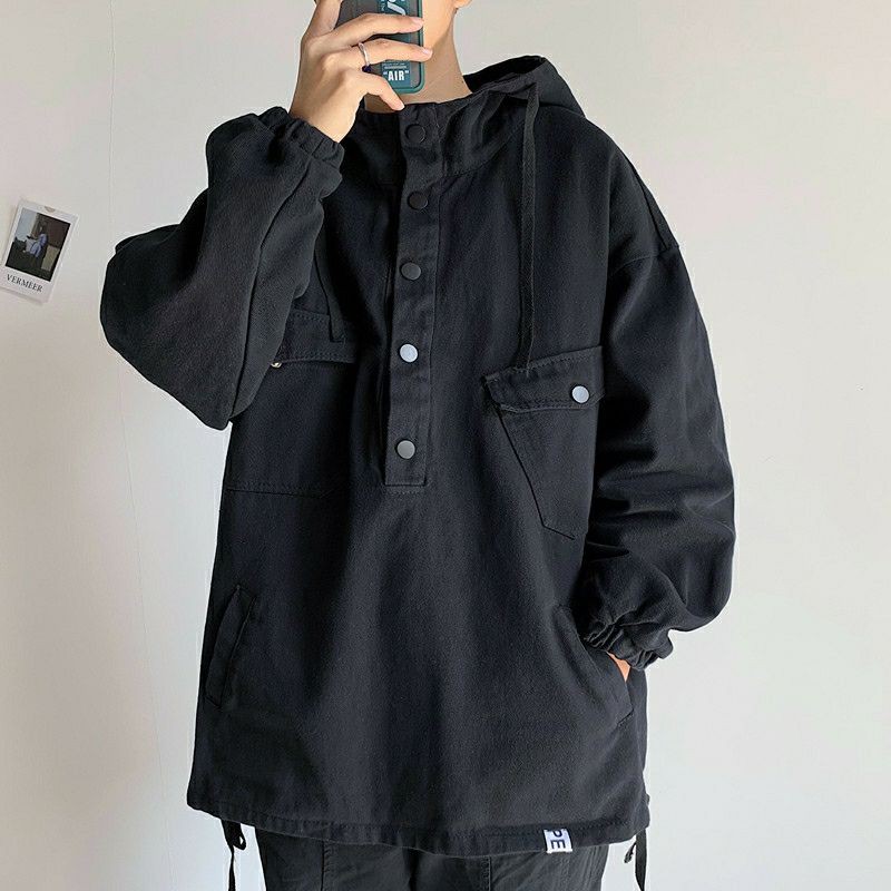 😎 Áo hoodie kaki nam form rộng