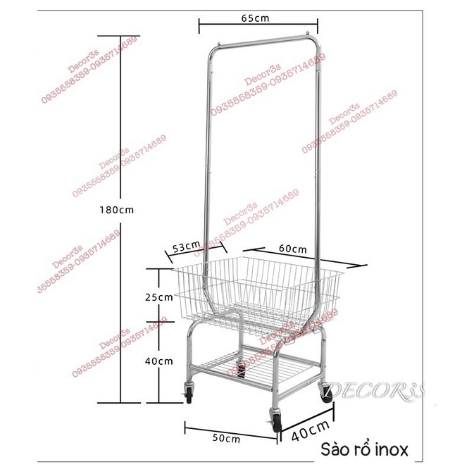 giá treo quần áo kèm kệ để đồ ,Kệ đơn treo đồ kèm  giỏ , có sẵn