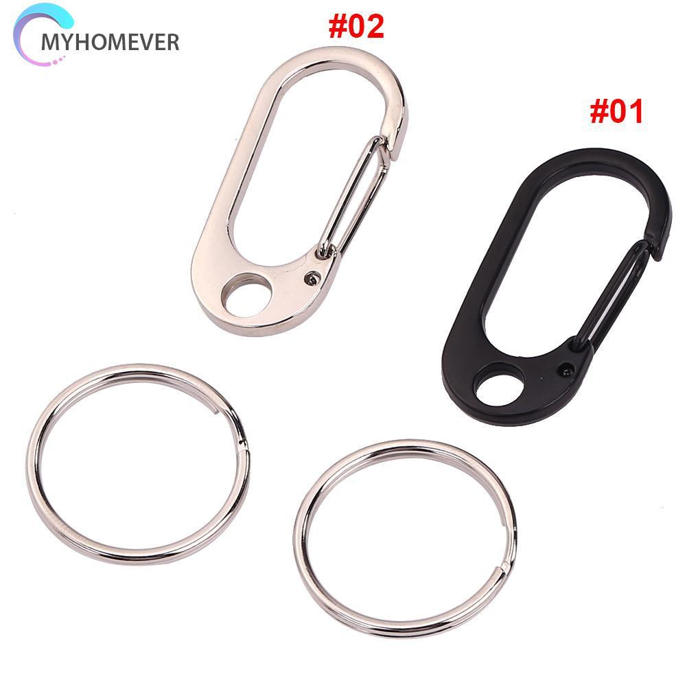 Móc khóa bằng hợp kim kẽm màu đen/bạc dùng cho các hoạt động ngoài trời