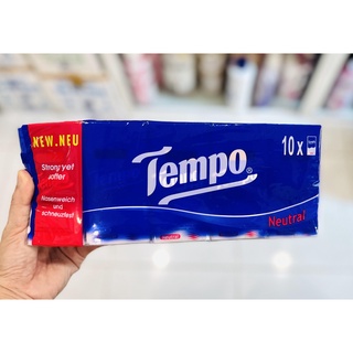 Lốc 10 gói khăn giấy bỏ túi Tempo không mùi