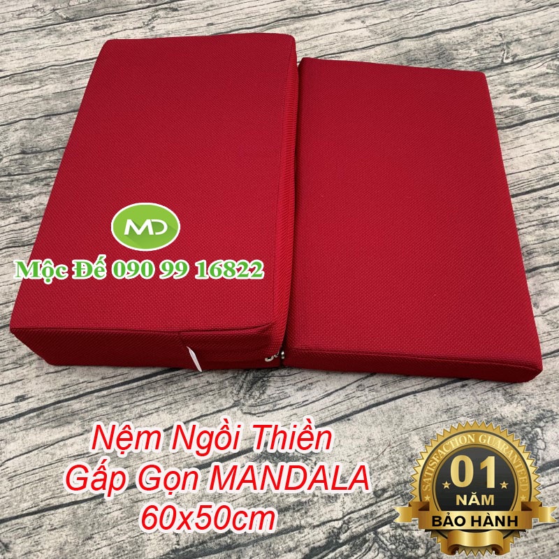 Nệm Lót Ngồi Thiền YOGI 60x50cm Gấp Gọn Phật Giáo Và Yoga - Giúp Thư Giãn Tinh Thần, Giảm Stress, Tốt Cho Sức Khỏe