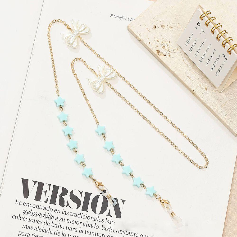 ESPO Dây Xích Kim Loại Trang Trí Kính Mát Hình Ngôi Sao Năm Cánh