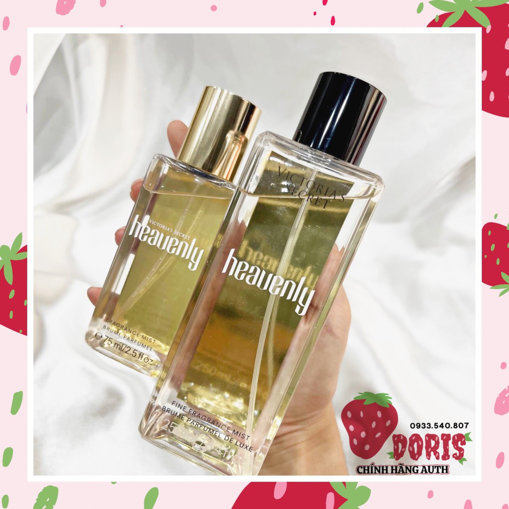 Heavenly 250ml / 75ml - Xịt Toàn Thân Victoria Chính Hãng