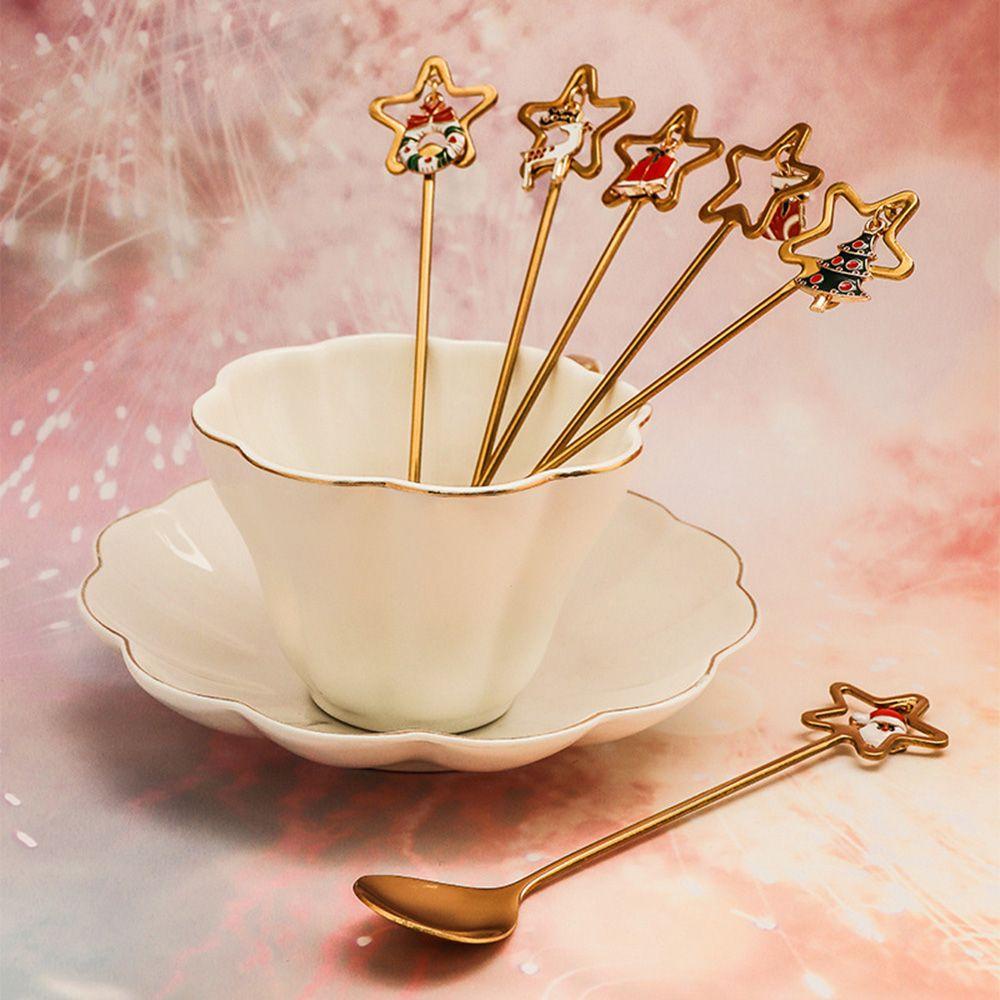 Set 6 Nĩa Ăn Kem / Trái Cây / Súp Đa Năng Tiện Dụng