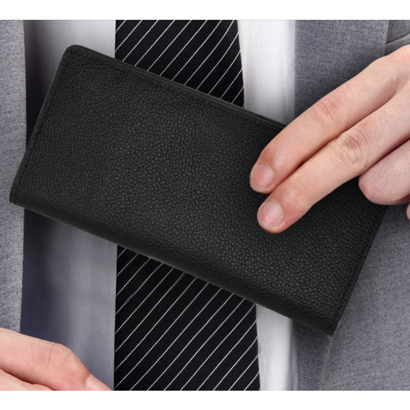 Ví nam dáng dài sức chứa lớn siêu mỏng