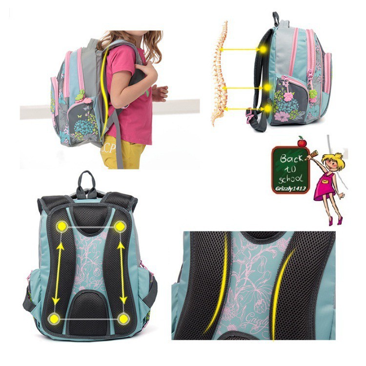 Balo chống gù Nga GRIZZLY cho bé gái dòng 660 (.)