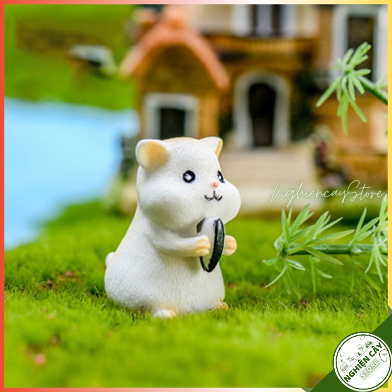 Phụ kiện Chuột hamster trang trí tiểu cảnh, cây cảnh, sen đá