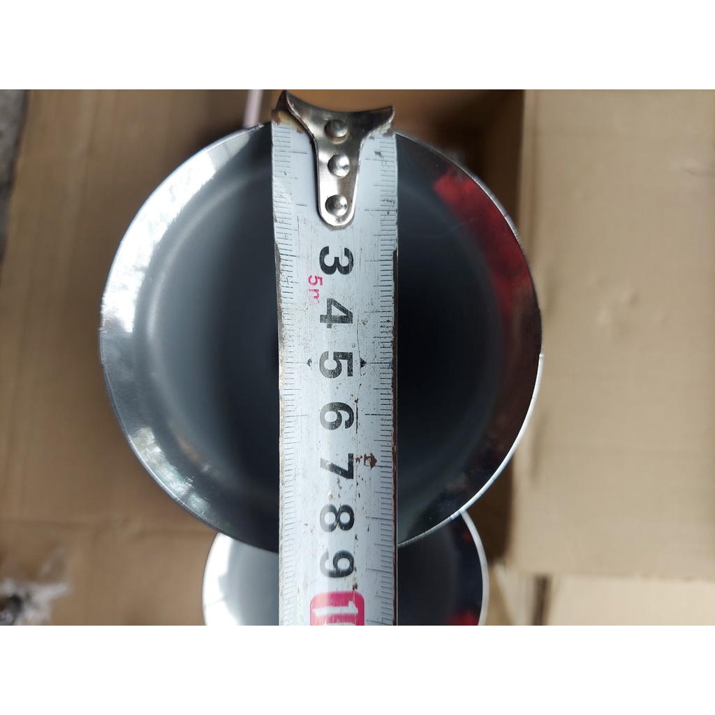 Còi hơi hai loa inox trắng mạ crom dùng cho xe có bình hơi