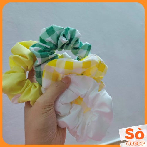 Dây Buộc Tóc, Dây Cột Tóc Scrunchies Dễ Thương- Sò Decor